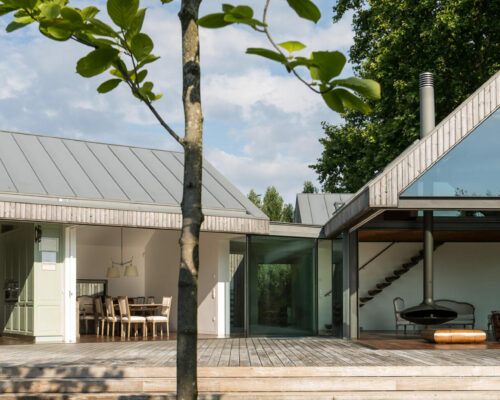 Luxury home with grey slimline Cortizo sliding doors